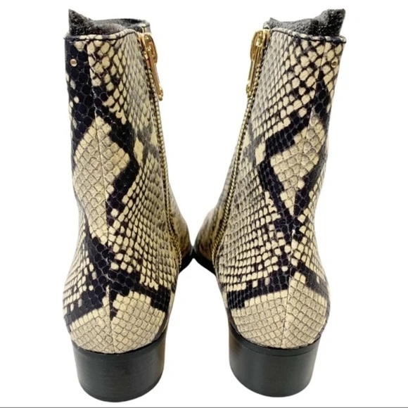 Stella Luna Leather Snake Print Ankle Boots Size 39 - Picture 6 of 8